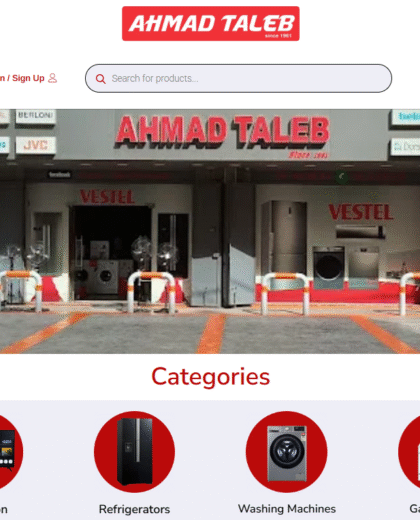 Ahmad Taleb electronics ecommerce website Ahmad Taleb electronics ecommerce website