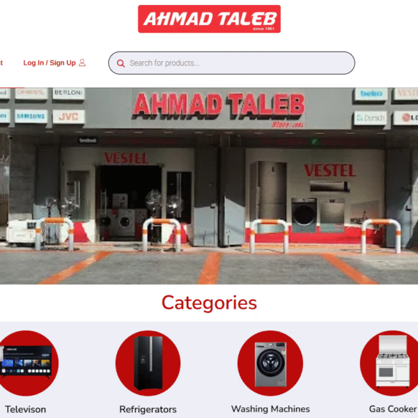 Ahmad Taleb electronics ecommerce website
