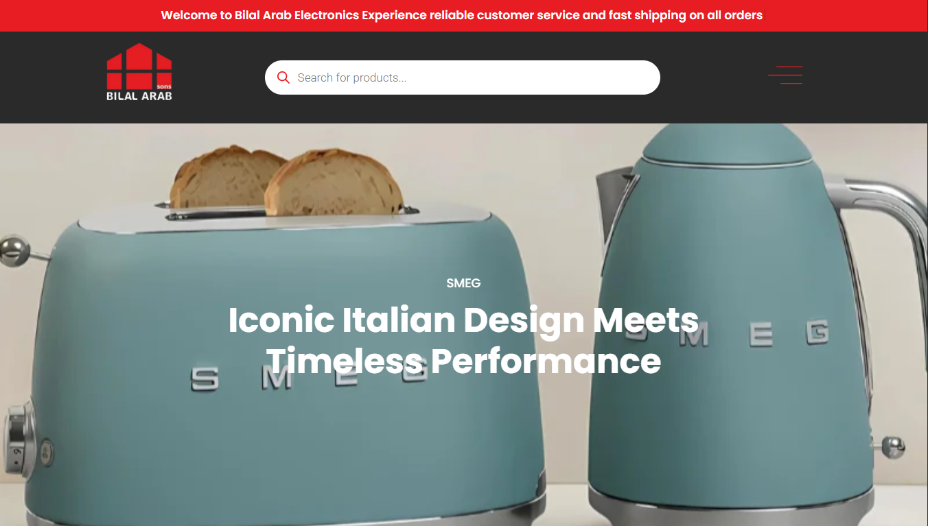 Bilal Arab Electronics eCommerce Website in Lebanon